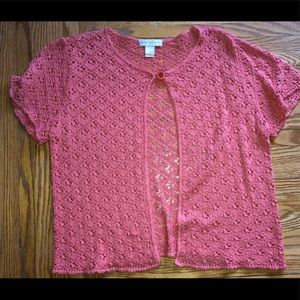 Christopher & Banks Large melon cardigan